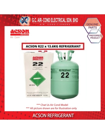 (GENUINE PARTS) Refrigerant R22 | 13.6KG Air Conditioner Gas R22 ACSON &amp; DAIKIN DEWPOINT (Ipoh A/C Accessories)