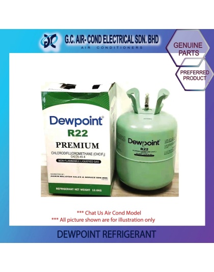 (GENUINE PARTS) Refrigerant R22 | 13.6KG Air Conditioner Gas R22 ACSON &amp; DAIKIN DEWPOINT (Ipoh A/C Accessories)
