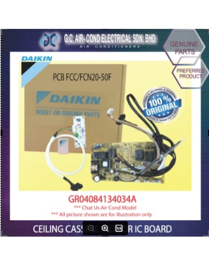GENUINE PARTS DAIKIN Indoor IC/PCB Board/ Ceiling Cassette #  MODEL :  PCB FCC/FCN20-50F